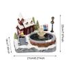 DUO ER Table Dynamic Music Craft with Light Ornament Fake Fountain Home Decor Christmas Snow House Holiday for Christmas view 4