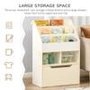 HOMCOM Kids Bookcase Multi-Shelf Rack Organizer with Storage Drawer for Books, Playroom, White view 4