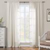 ChadMade Pravicy Protecting Drapery Cotton Curtain 84 inches Long for Living Room Bedroom 100Wx84L, 1 Panel, Beige, Sarai Collection view 3