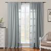 ChadMade Pravicy Protecting Drapery Cotton Curtain 84 inches Long for Living Room Bedroom 100Wx84L, 1 Panel, Dusk Blue, Sarai Collection view 1