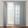 ChadMade Pravicy Protecting Drapery Cotton Curtain 84 inches Long for Living Room Bedroom 100Wx84L, 1 Panel, Dusk Blue, Sarai Collection view 3