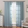 ChadMade Pravicy Protecting Drapery Cotton Curtain 84 inches Long for Living Room Bedroom 100Wx84L, 1 Panel, Sea Angel, Sarai Collection view 1