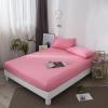 Cozomiz Fitted Sheet with 2 Matching Pillow Case Mattress Protector Soft Breathable Mattress Pad Cover with Deep Pocket Snug Fit Mattress Fitted Sheet Pink 70x78 inches view 1
