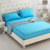 Cozomiz Fitted Sheet with 2 Matching Pillow Case Mattress Protector Soft Breathable Mattress Pad Cover with Deep Pocket Snug Fit Mattress Fitted Sheet Blue 70x78 inches view 1