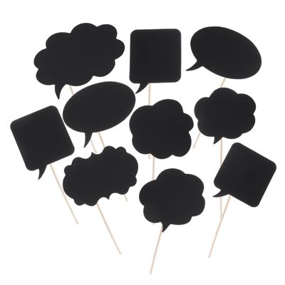 20pcs Chalkboard Sign Photo Booth Props DIY Selfie Photo Props Chalkboard Message Signs for Weddings Birthday Engagement Party Favors