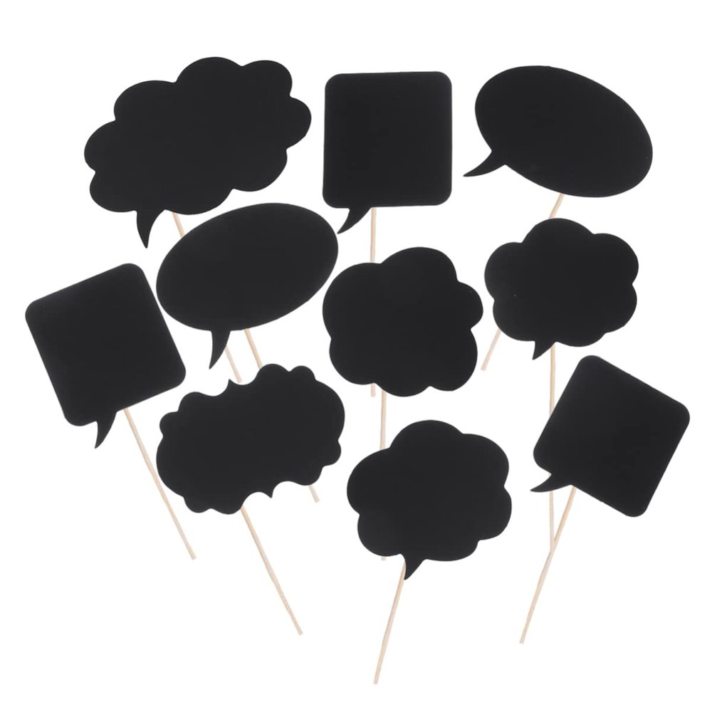 20pcs Chalkboard Sign Photo Booth Props DIY Selfie Photo Props Chalkboard Message Signs for Weddings Birthday Engagement Party Favors