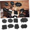 20pcs Chalkboard Sign Photo Booth Props DIY Selfie Photo Props Chalkboard Message Signs for Weddings Birthday Engagement Party Favors view 3