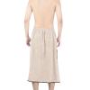 Men's Towel Wrap with Pocket, Adjustable Bath Spa Shower Wrap for Saunas, College Dorm, Pool, Gyms, Beache, Locker Room Towel view 3