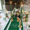 Libaoge St Patricks Day Table Runner 72 inches Long Luck Shamrocks Green Buffalo Plaid Check Burlap Coffee Table Runners for Family Dinner, Parties, Wedding, Gathering 14x72inch view 2