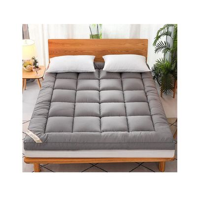 10cm Futon Mattress Thicken Floor Mattress Twin Size Mattress Topper Down Alternative Bed Topper Pillowtop Mattress Pad for Single Double Bed(Yellow,90x200cm)