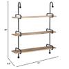 Powell Linon Chrisley Metal Wall Shelves in Black view 3
