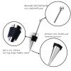10Pcs Wine Stoppers for Wine Bottles, ENLAYER Stainless Steel Wine Saver Bottle Stopper, Reusable Wine Corks for Beverage, Silicone Wine Stopper For Gifts, Holiday Party, Wedding, Bar view 2