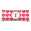 College Covers Heart Monogram Pillow, 16" x 6", T view 1