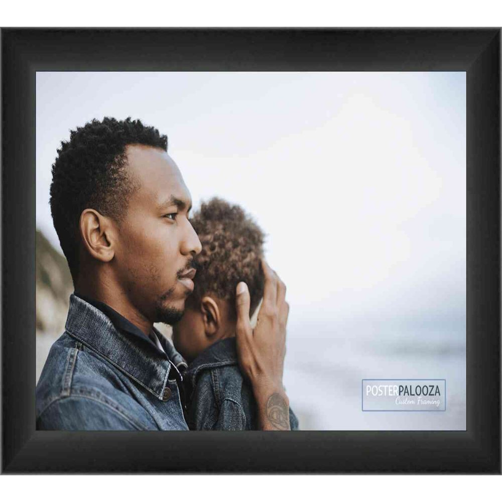 Poster Palooza 8x11 Contemporary Satin Complete Wood Picture Frame with UV Acrylic Plexiglass, Foam Board Backing & Hardware Included