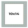 10x14 Frame Blue Ashy Green Distressed Solid Wood Picture Frame Width | 1.625 Inch Moulding Width | Sonoma Blue Frame Complete with UV Acrylic Plexiglass, Foam Board Backing & Hanging Hardware view 1