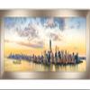 13.5x40 Contemporary Pewter Complete Wood Panoramic Frame with UV Acrylic Plexiglass, Foam Board Backing & Hardware Included view 3