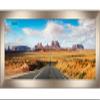 13.5x40 Contemporary Pewter Complete Wood Panoramic Frame with UV Acrylic Plexiglass, Foam Board Backing & Hardware Included view 4
