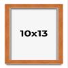 10x13 Frame Brown Traditional Honey Pecan Solid Wood Picture Frame | 0.875 Inch Moulding Width | 0.875 Rabbet Depth | with UV Acrylic Plexiglass, Foam Board Backing & Hanging Hardware Included view 1