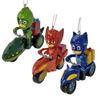 3.25-Inch PJ Masks with Vehicle Ornament, 3-Piece Set view 1