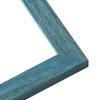 Poster Palooza 12x24 Frame Blue Teal Distressed Solid Wood Picture Frame | 1.25 Inch Moulding Width | Includes UV Acrylic Plexiglass, Foam Board Backing & Hanging Hardware Included view 3