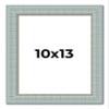 10x13 Frame Blue Ashy Green Distressed Solid Wood Picture Frame Width | 1.625 Inch Moulding Width | Sonoma Blue Frame Complete with UV Acrylic Plexiglass, Foam Board Backing & Hanging Hardware view 1