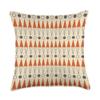 Retro Mid Century Modern MCM Vibe Aesthetic Triangle Shapes Throw Pillow view 1