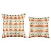 Retro Mid Century Modern MCM Vibe Aesthetic Triangle Shapes Throw Pillow view 3