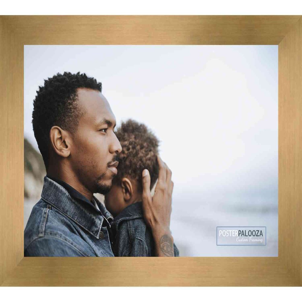 Poster Palooza 19x25 Contemporary Bronze Complete Wood Picture Frame with UV Acrylic Plexiglass, Foam Board Backing & Hardware Included