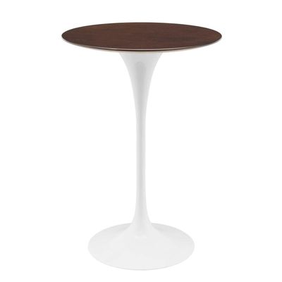 Modway Lippa Bar Table with White Cherry Walnut Finish EEI-5199-WHI-CHE