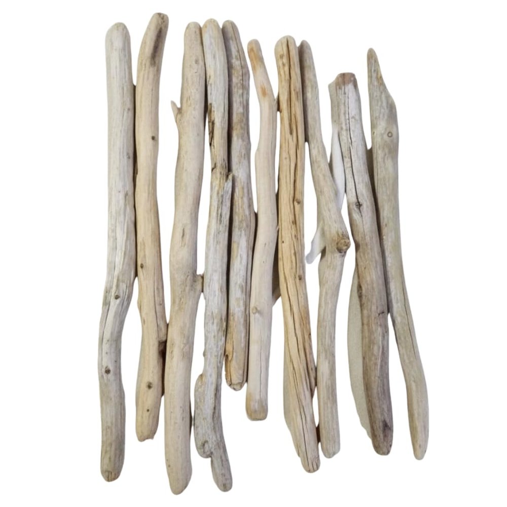 One Driftwood Pole - You Pick The Size - Rod Hanging Weaving Macrame DIY Closet Nursery Shower Craft, Wedding Decor, Vase Filler, Beach House, Boho (2-3 Inches Thick, 6 Foot Long)