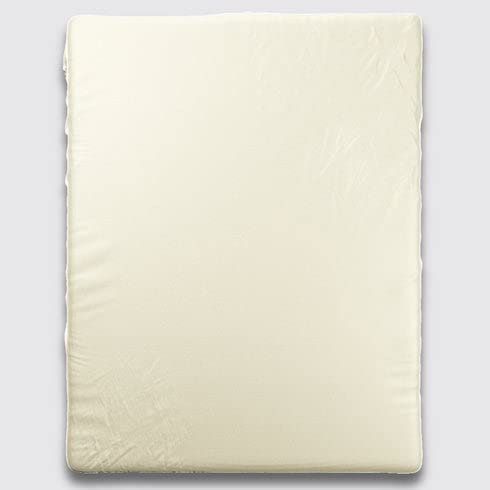 100% Pure Cotton Bedding.Fitted Sheet 14inches Deep Pocket, Fully Elasticized, Silky and Long-Lasting,400 Threads Counts 100% Cotton. Ivory Solid,Twin Size
