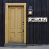 Coffee and Tea Metal Sign Coffee and Tea Sign Coffee and Tea Custom Street Sign Coffee and Tea Metal Wall Art Metal Wall Hanger Home Decor Wall Decorations for Front Porch Housewarming Gift view 3