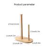 Practical Bamboo and Wood Paper Towel Holder Vertical Roll Paper Rack CountertopTtidy Storage Rack Suitable for Kitchen Dining Table Tissue Dispender (Color : AS SHOW) view 2