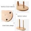 Practical Bamboo and Wood Paper Towel Holder Vertical Roll Paper Rack CountertopTtidy Storage Rack Suitable for Kitchen Dining Table Tissue Dispender (Color : AS SHOW) view 3