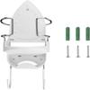 DOUBLE 2 C Ironing Board Hanger Wall Mount Electric Iron Holder Iron and Ironing Board Storage Organizer Shelf with Removable Hooks for Household Bathroom Laundry Room(White) view 1