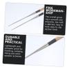 2pcs Sashimi Chopsticks Handmade Chopstick Noodles Chopstick Pointed Portable Reusable Chopsticks Stainless Steel Sushi Sushi Serving Wood Cooking Travel view 3
