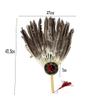 Ruluti Ancient Chinese Zhuge Liang Black Hand Fan Bamboo Fan Decoration Dance view 2