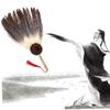Ruluti Ancient Chinese Zhuge Liang Black Hand Fan Bamboo Fan Decoration Dance view 3