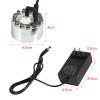 Atyhao Aluminum Mist Maker Water Fountain Pond Fogger Air Humidifier Atomizer Mini Fog Machine with 12 Color Changing LED Lights(#1) view 2