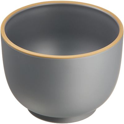 Miyamoto Sangyo 133097 Edgeline Donburi, GY Size: Approx. 5.7 inches (14.6 cm), H 2.9 inches (7.3 cm),