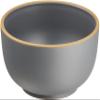 Miyamoto Sangyo 133097 Edgeline Donburi, GY Size: Approx. 5.7 inches (14.6 cm), H 2.9 inches (7.3 cm), view 1