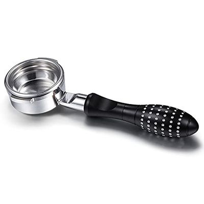 Bottomless Naked Portafilter Compatible 58MM Alloy Coffee Machine Handle, Suitable for Breville 9 Series Espresso Machine Stainless Steel Coffee Filter Espresso accessories (Color : B)