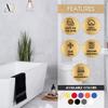 Ample Decor Bath Towels Set of 8 600 GSM 100% Cotton, Absorbent Soft Premium Quality Machine Washable, Oeko Tex Certified, for Bathroom, Hotel, Spa, Gym, Kitchen - White & Grey - 30 X 54 Inch view 3