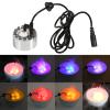 Atyhao Aluminum Mist Maker Water Fountain Pond Fogger Air Humidifier Atomizer Mini Fog Machine with 12 Color Changing LED Lights(#3) view 2