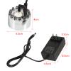 Atyhao Aluminum Mist Maker Water Fountain Pond Fogger Air Humidifier Atomizer Mini Fog Machine with 12 Color Changing LED Lights(#3) view 3
