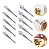 10pcs Stainless Steel Culinary Decorating Spoons Tapered Tip Drawing Spoons for Precision Plating for Sauces Desserts and Appetizers view 3