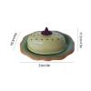 Butter Dishes Round Butter Dish with Lid, Upper Lid with Flower-shaped Pattern, Can Be Used for Butter Racks in Hotels, Homes and Restaurants Butter Storage view 2