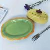 Butter Dishes Round Butter Dish with Lid, Upper Lid with Flower-shaped Pattern, Can Be Used for Butter Racks in Hotels, Homes and Restaurants Butter Storage view 4