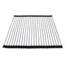 Ahyuan Roll up Dish Drying Rack Over The Sink Kitchen Roll up Sink Drying Rack Portable Dish Drainer Foldable Dish Drying Rack (Black, 17.8''X15.8'') view 1