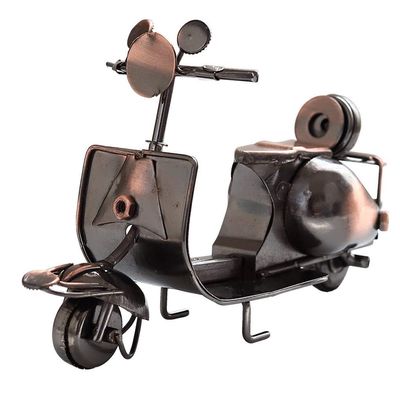 SQLCF Desktop Accessories Vintage Iron Motorcycle Model Metal Retro Handicraft Collectible Iron Art Sculpture for Home Desk Workplace Decoration Tabletop Decoration